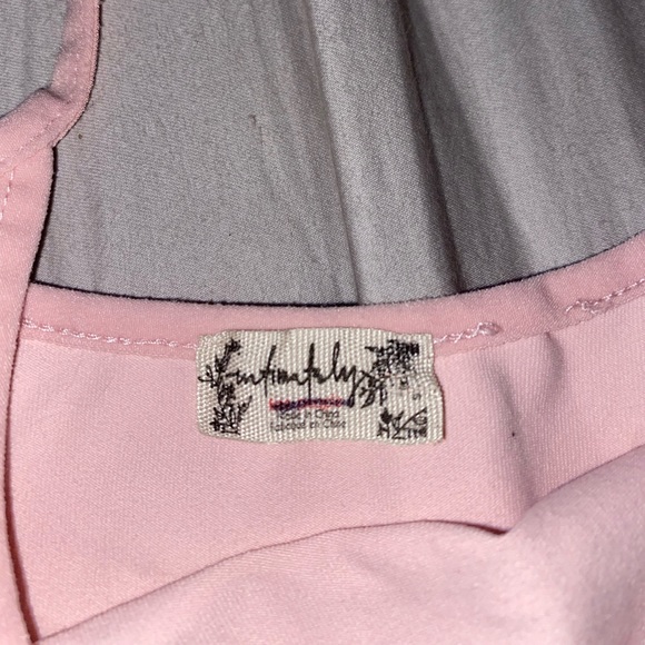 Babydoll Pink Free People thong Bodysuit - Picture 2 of 2